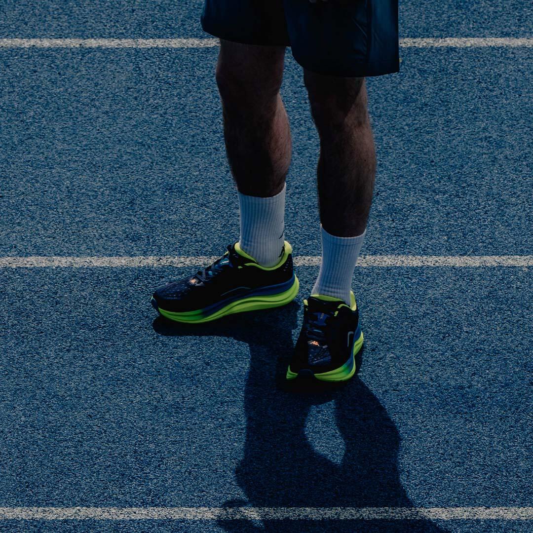 Sneakers da uomo donna in poliestere blu da running 6/7