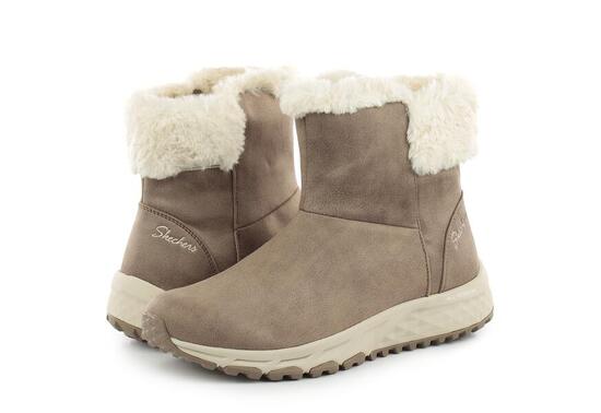 Buty zimowe damskie SKECHERS ESCAPE PLAN-COZY beżowe 36