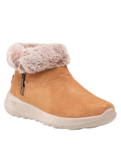 Buty Zimowe Damskie Skechers On-The-Go Joy Savvy 144003-Csnt Brązowe 38,5