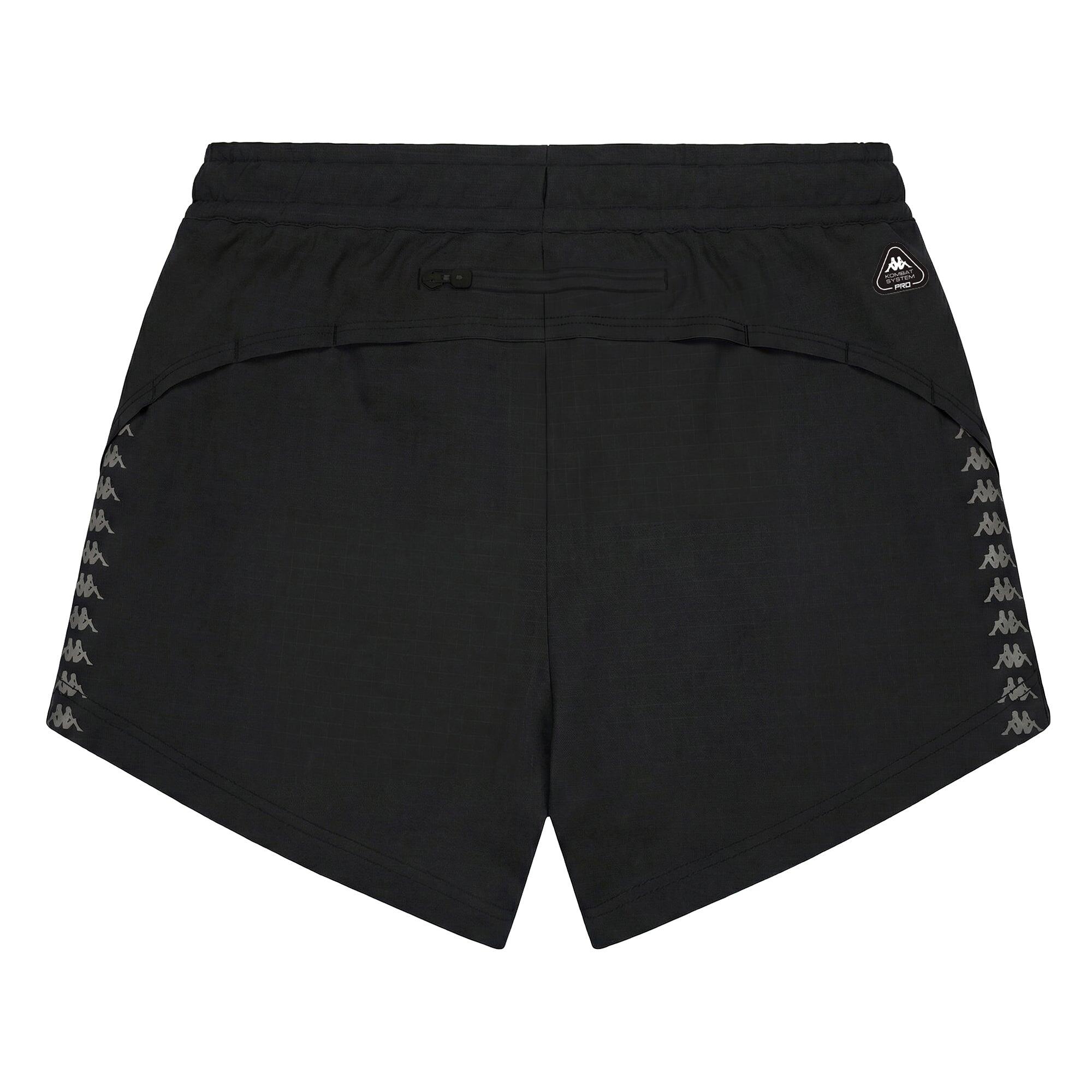 Pantaloncini sportivi da donna in poliestere nero da running 2/2