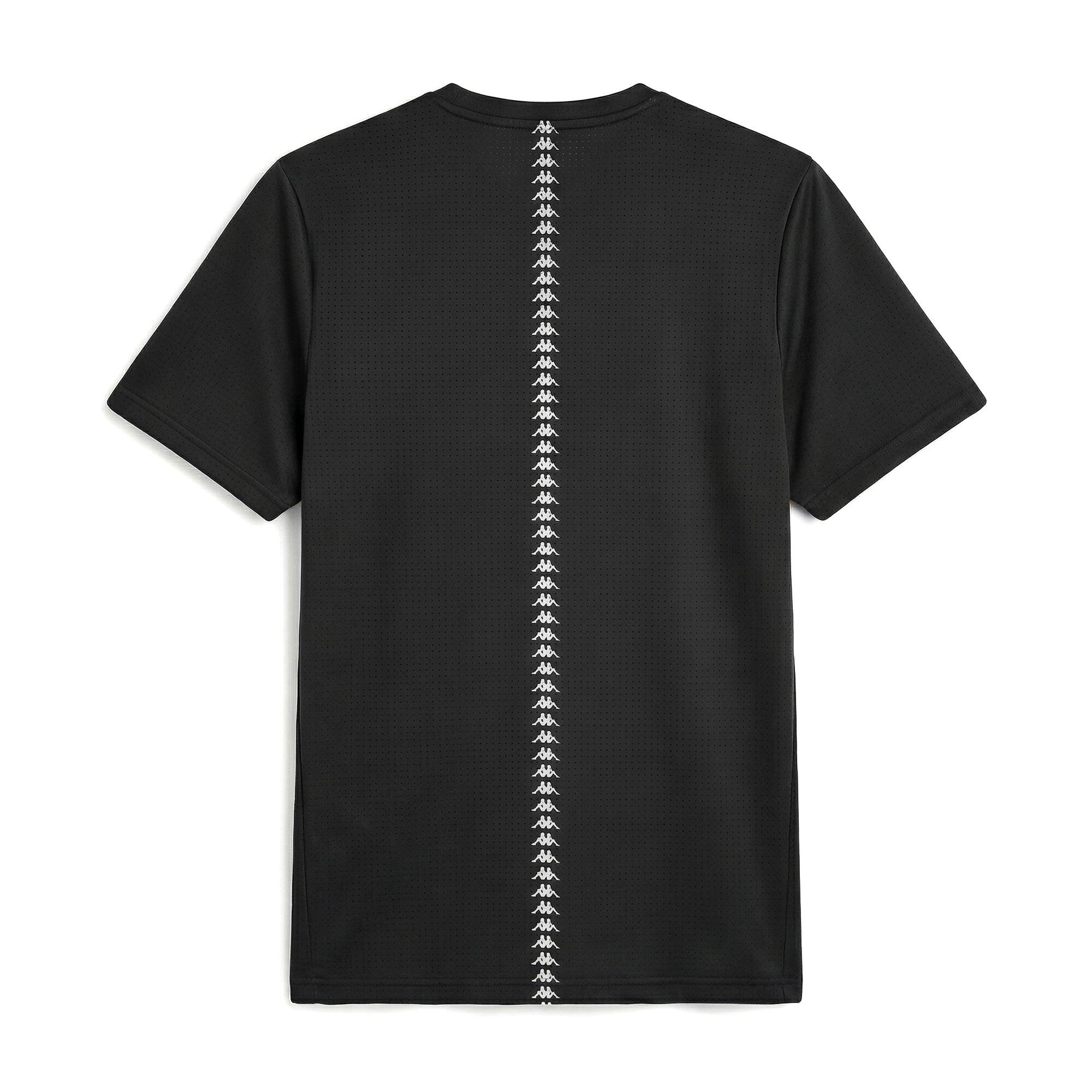 T-shirt da uomo in poliestere nero da running 2/2