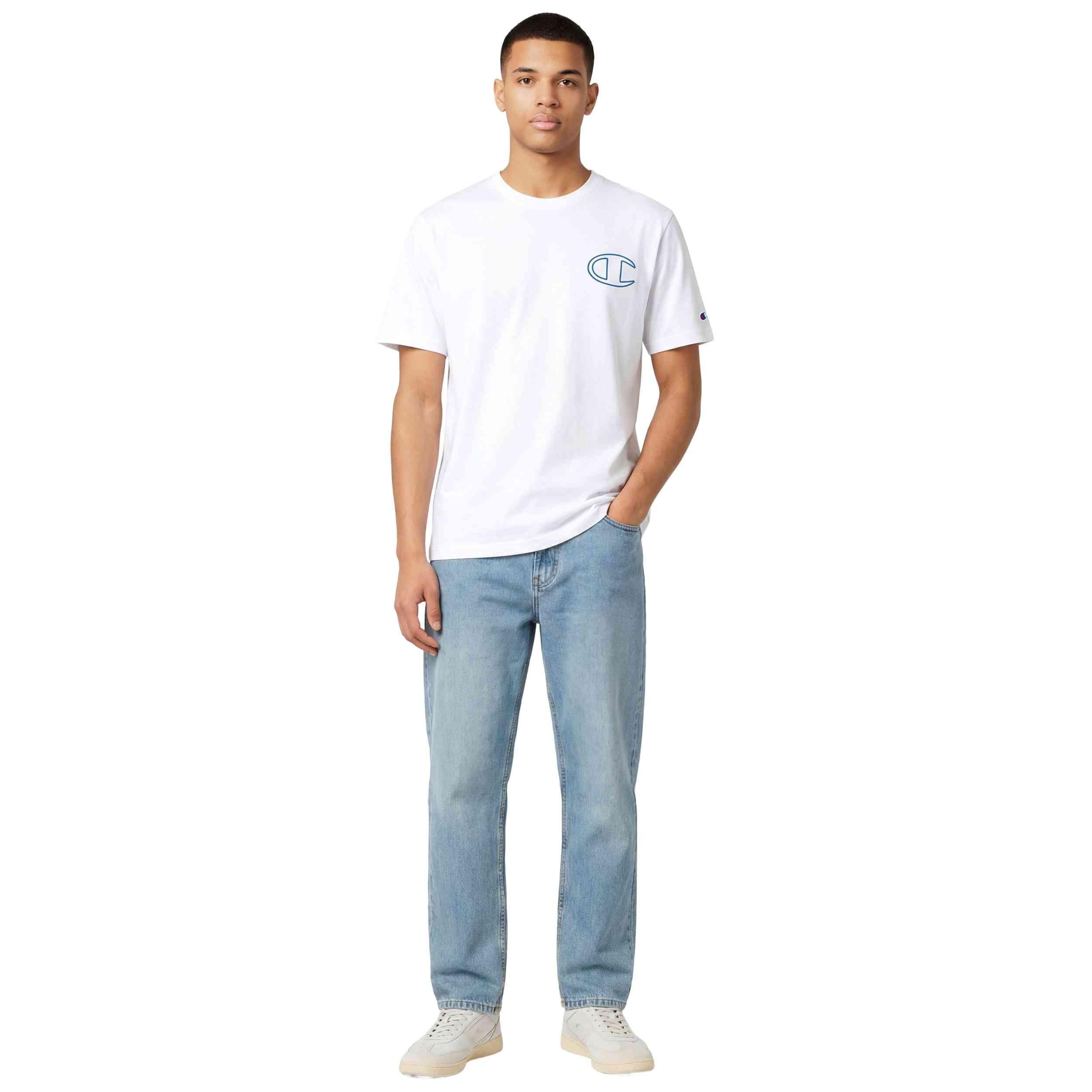Maglia a maniche corte Champion modello 222385-WW001 per uomini 2/5