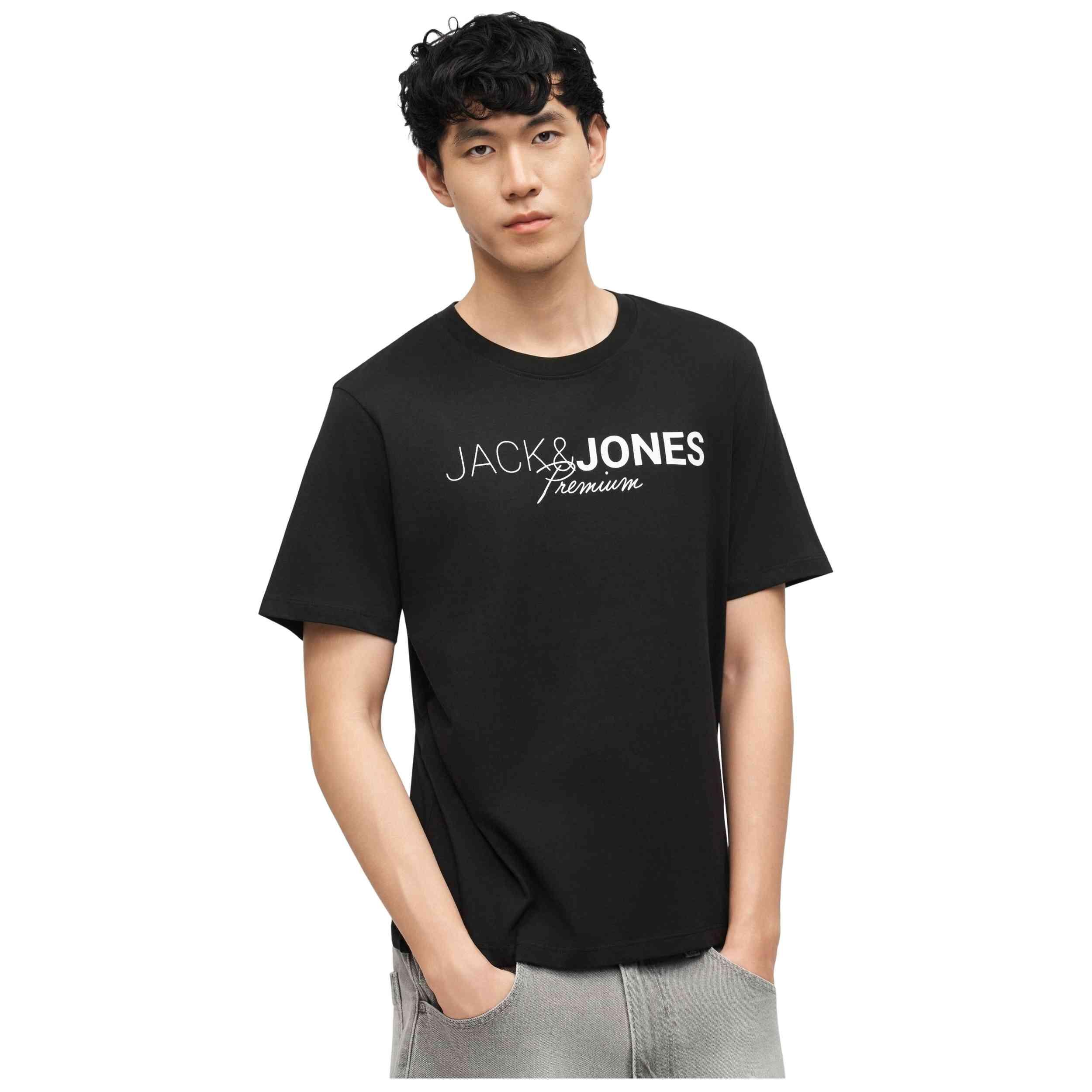 T-shirt Jack&jones modèle 12298018-BLACK pour homme 5/5