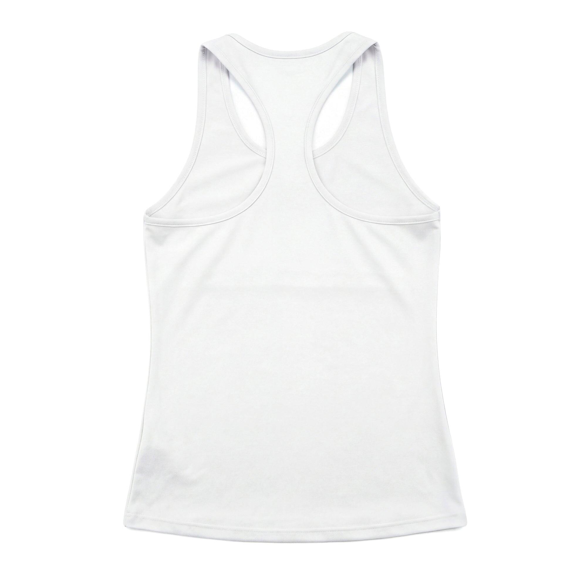 Canottiera da donna in poliestere bianco da running 2/2