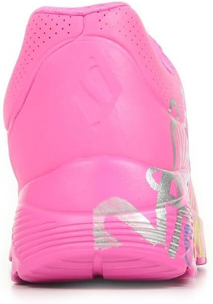 Skechers Uno Lite 314098L HPMT Bambina Sneakers Hot Pink Comode Sportive EU 32 3/3