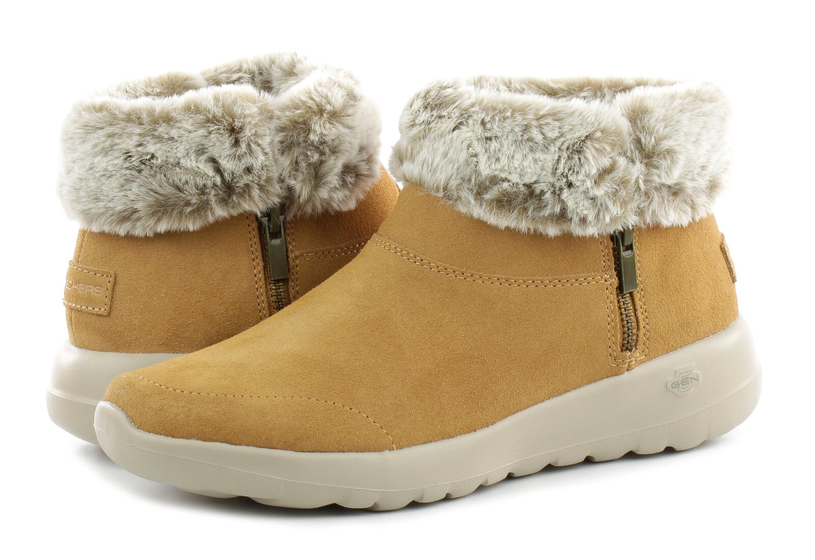 Buty Zimowe Damskie Skechers On-The-Go Joy Savvy 144003-Csnt Brązowe 39,5 1/1