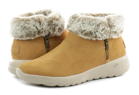 Buty Zimowe Damskie Skechers On-The-Go Joy Savvy 144003-Csnt Brązowe 38