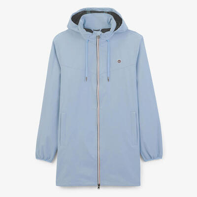 Waterdichte stormer-parka, hemelsblauw