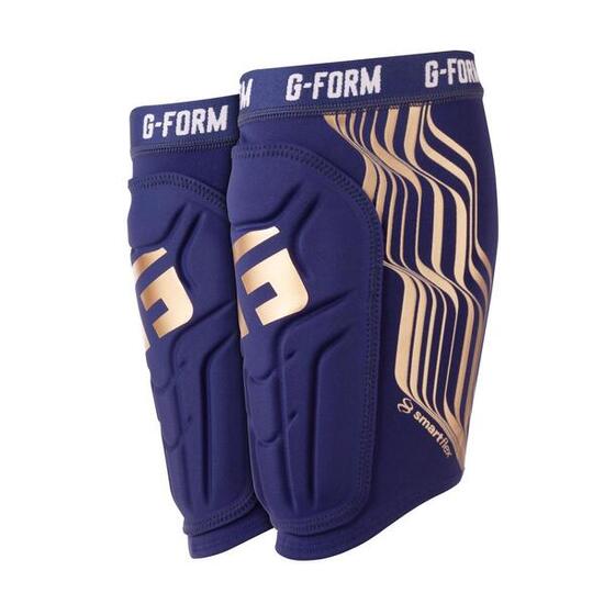G-Form Youth V2 Shin Guards Navy/Gold S/M