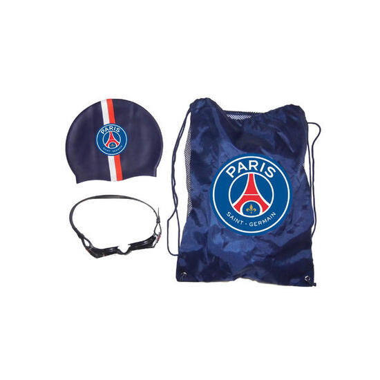 Set d'accessoires de piscine - Paris Saint Germain - Bonnet + Lunettes + Sac
