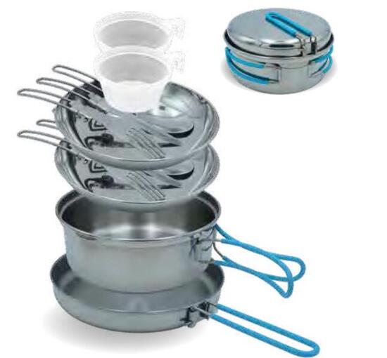 Popote Inox 2 Personnes Frendo - Kit Cuisine Camping Complet