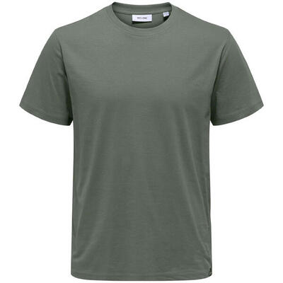 T-shirt met korte mouwen only & sons model 22025208-castorgray voor vrouwen