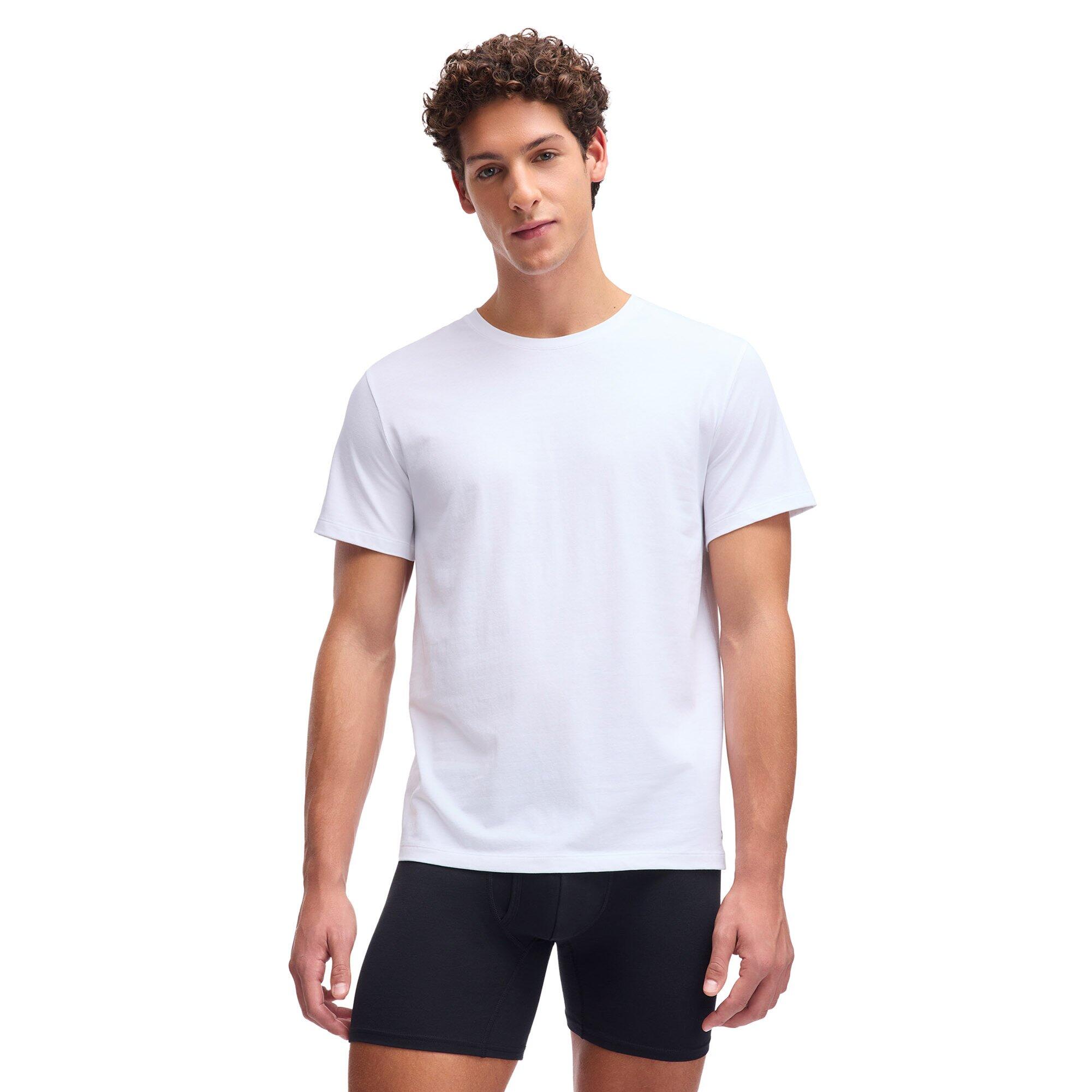 T-shirt Hommes Paquet de 2 Confortable à porter-PERF COTTON CREW NECK 2PK 5/5