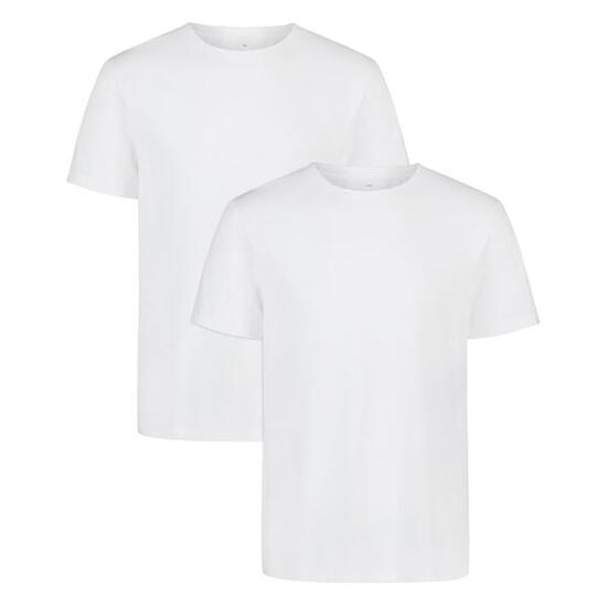 T-Shirt Herren 2er Pack Bequem sitzend-PERF COTTON CREW NECK 2PK