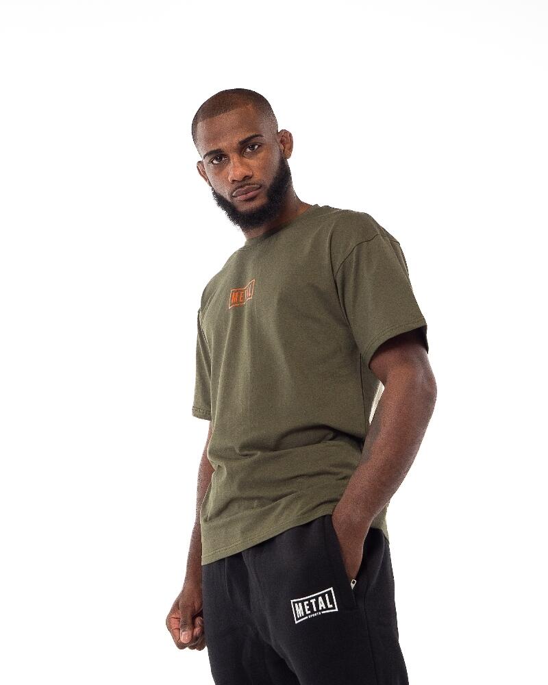 T-Shirt Metal Boxe Olive XS 3/6