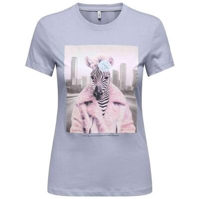 T-shirt met korte mouwen only model 15291975-cel voor vrouwen