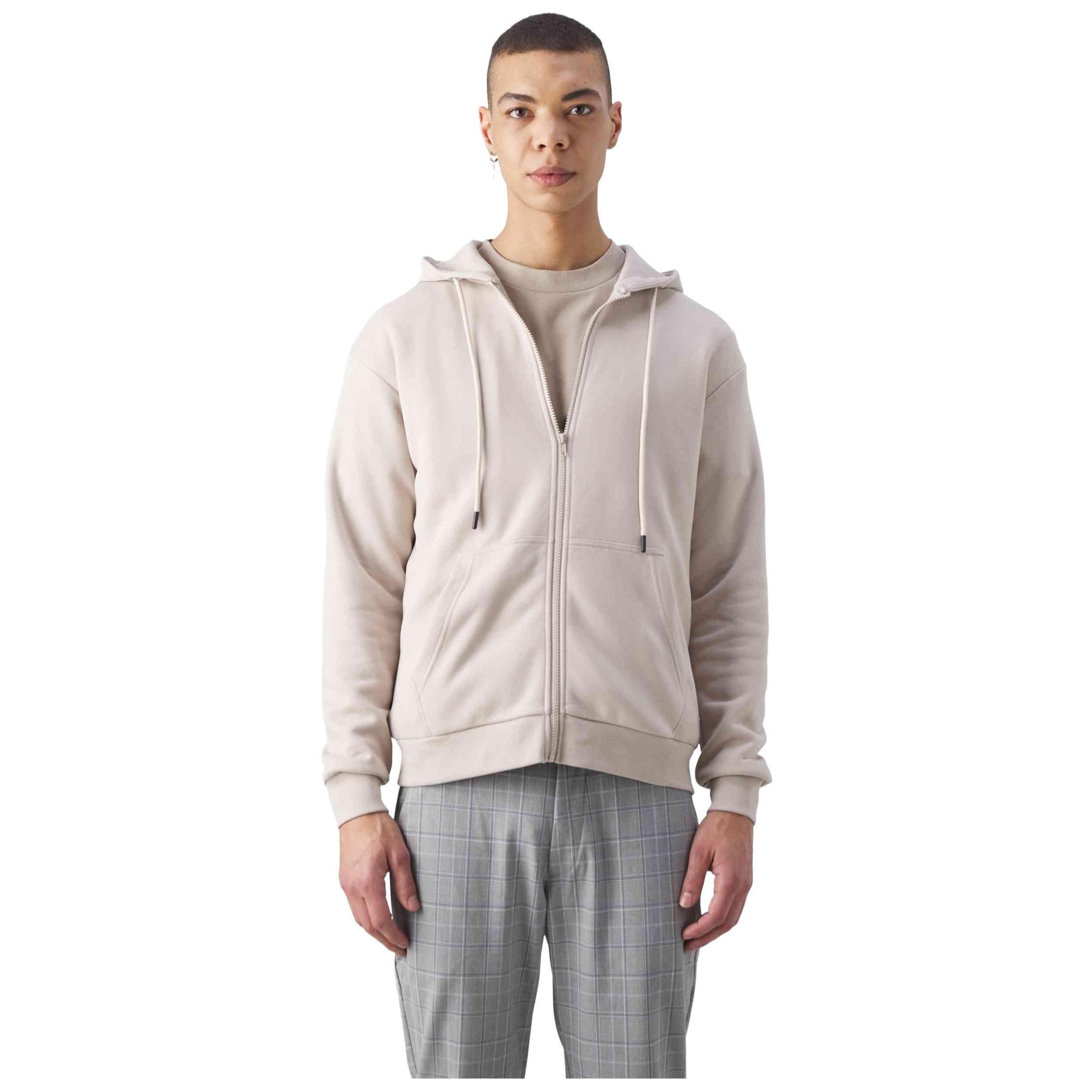 Felpa con cappuccio Jack&jones modello 12249342-BEIGE per uomini 4/5