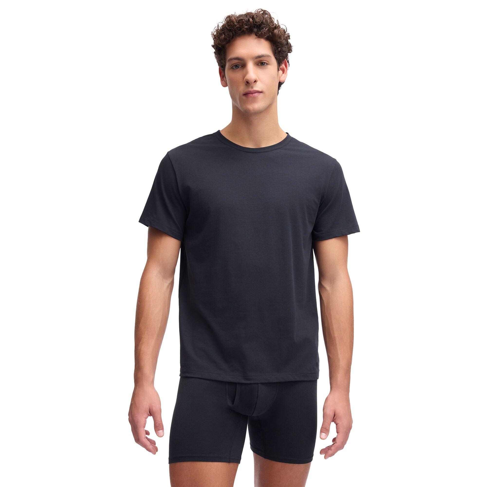 T-shirt Hommes Paquet de 2 Confortable à porter-PERF COTTON CREW NECK 2PK 3/5