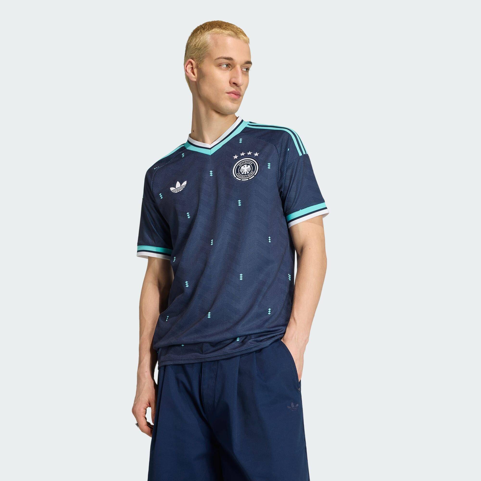 Adidas DFB A JSY Men Football JERSEYS Blue -  3