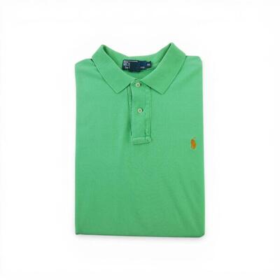 Tweedehands - heren korte mouw polo groen - goede staat