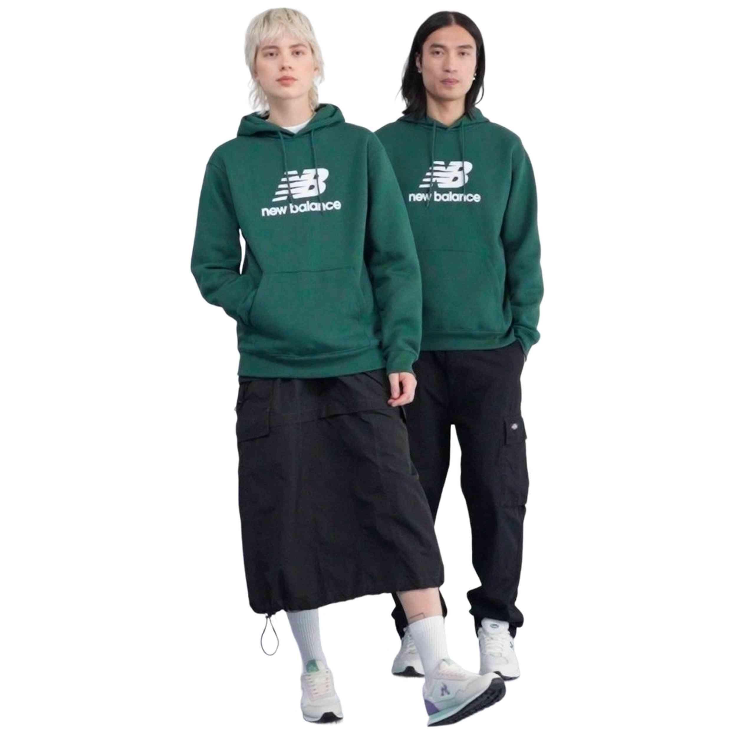 Sudadera con capucha New balance modelo MT41505_NWG para unisex 2/5