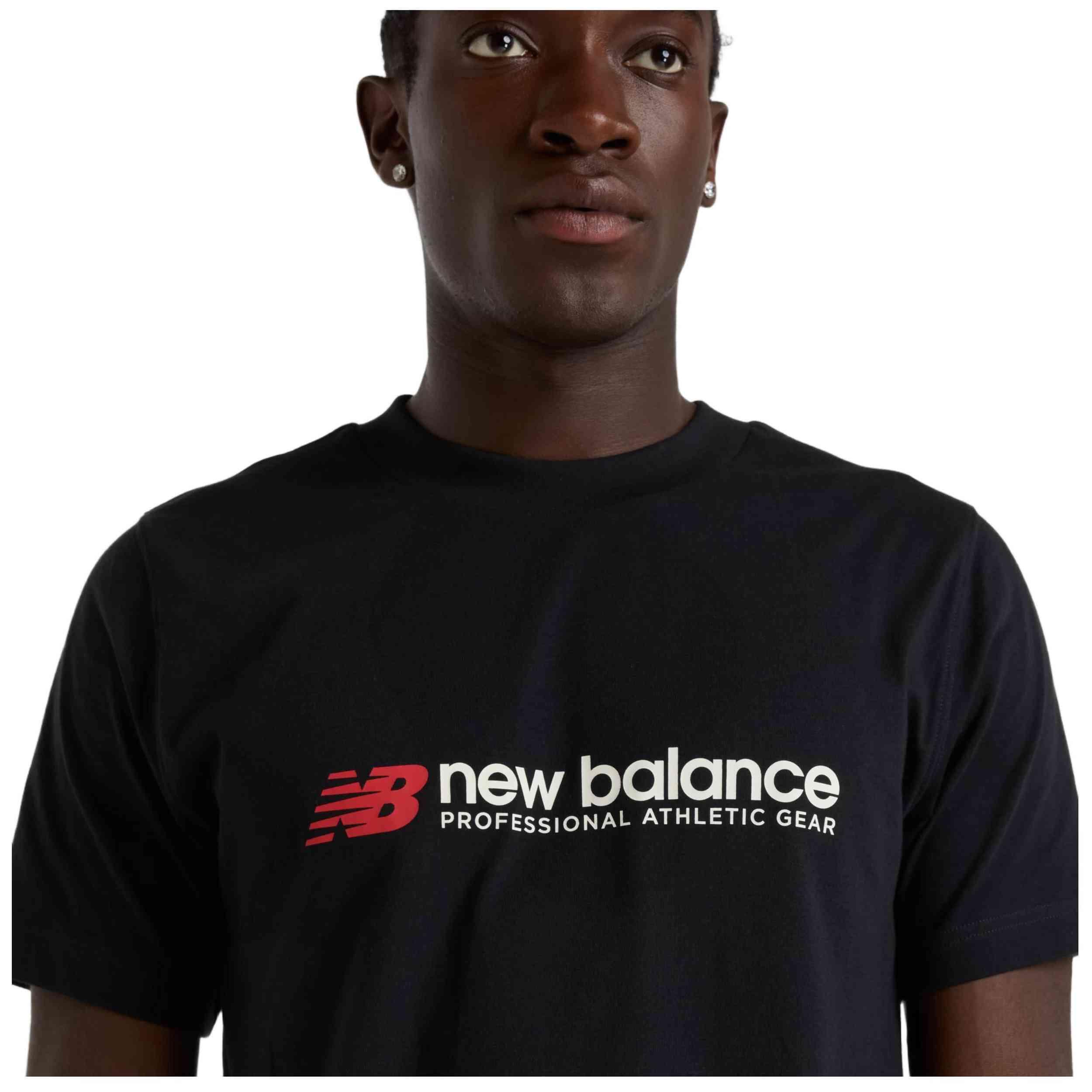 Camiseta de manga corta New balance modelo MT51933BK para hombre 4/5