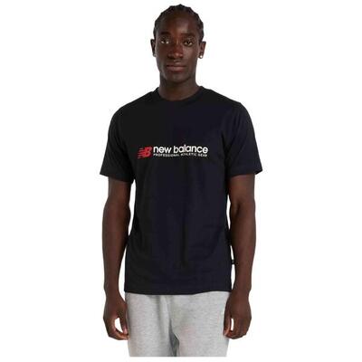 T-shirt met korte mouwen new balance model mt51933bk voor mannen