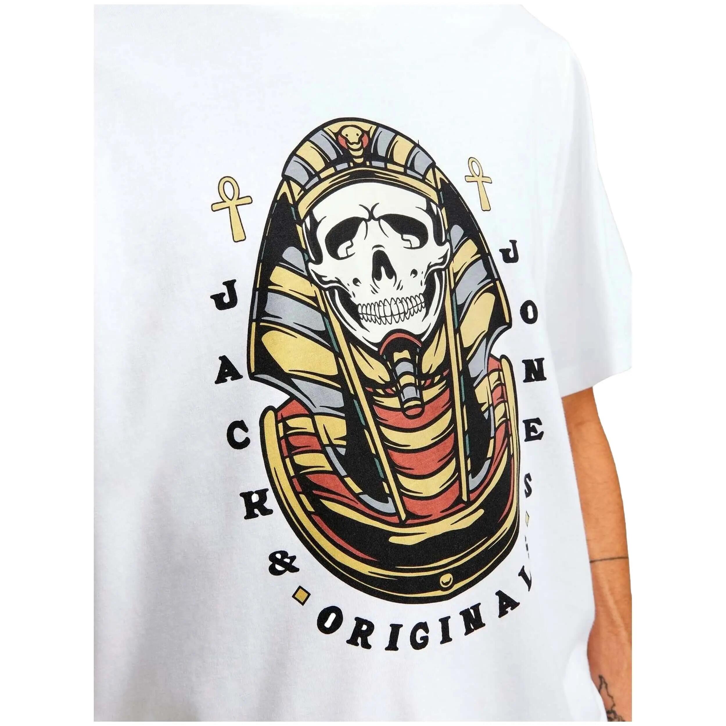 Maglia a maniche corte Jack&jones modello 12249345-white per uomini 5/5