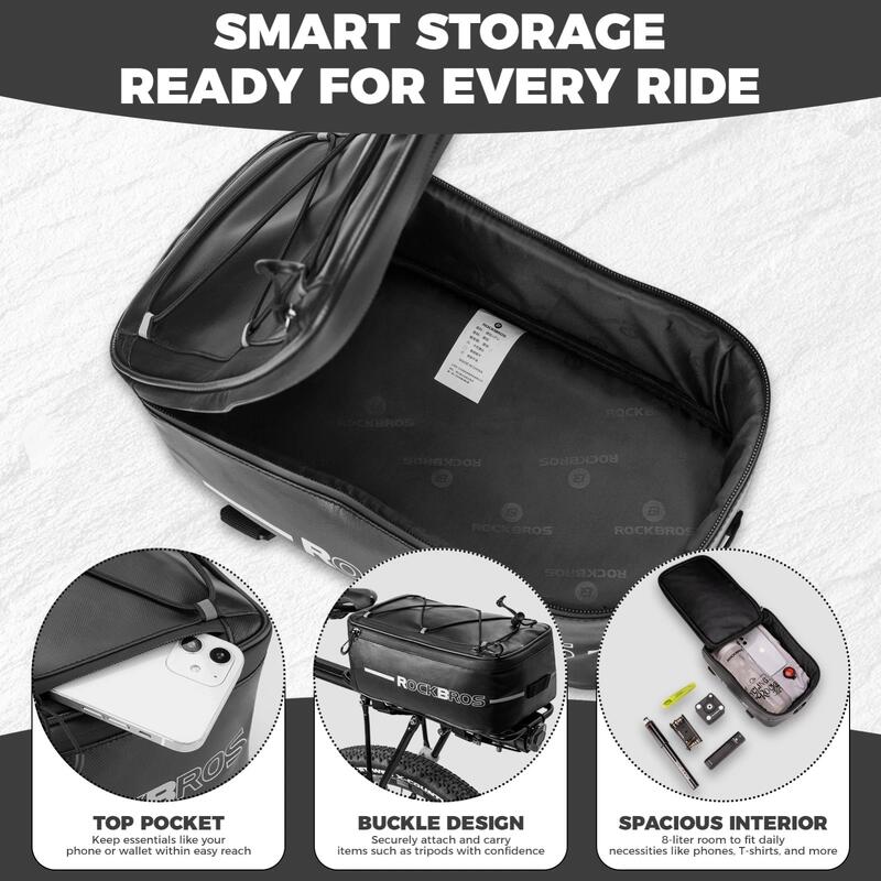 ROCKBROS Geantă bicicletă impermeabilă 5–8L
