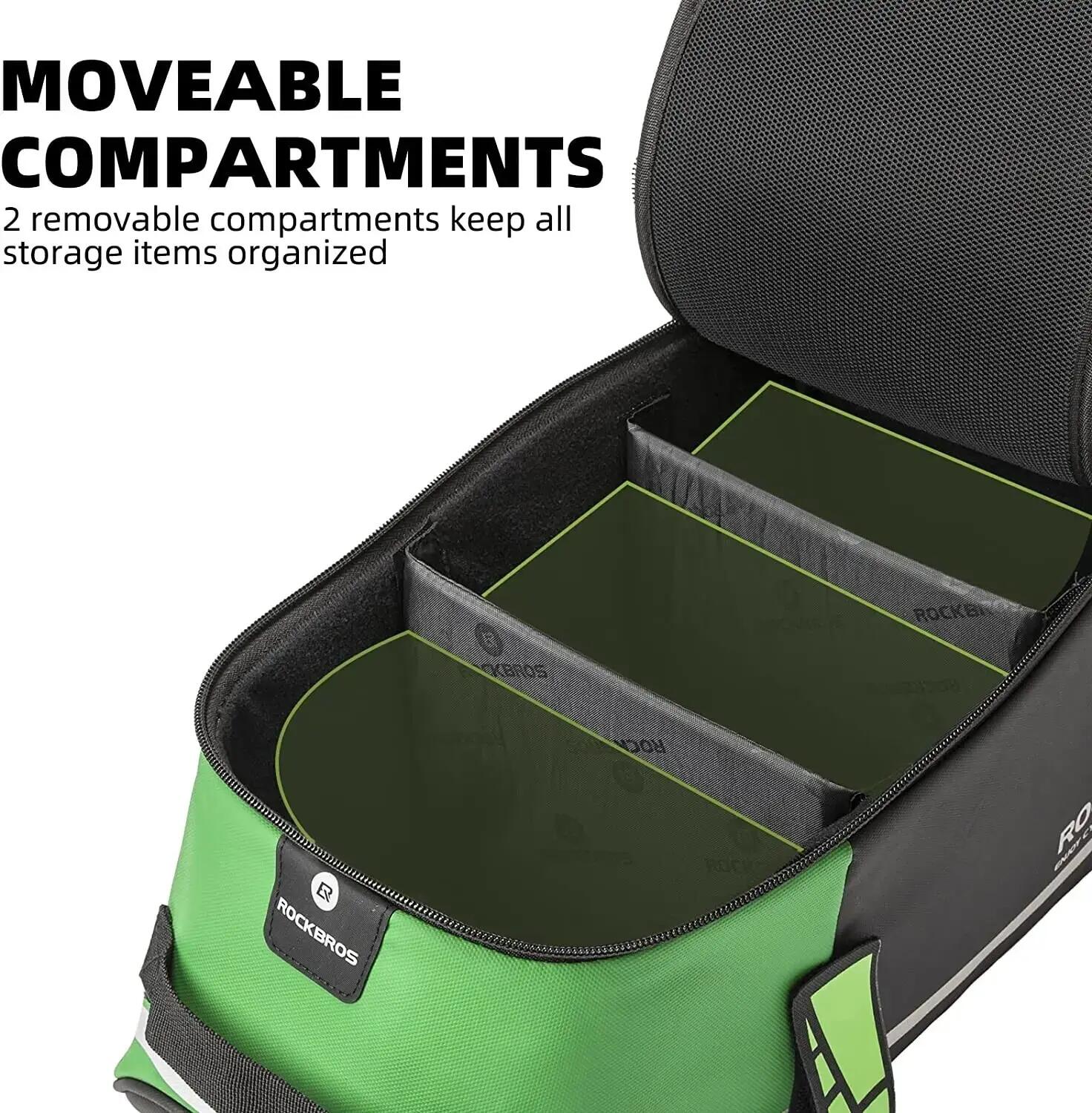 Sacoche de porte-bagages multifonction 9L avec housse de pluie 5/7