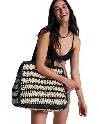 Bolsa de playa con asas INTO THE MYSTIC Negro Mujer