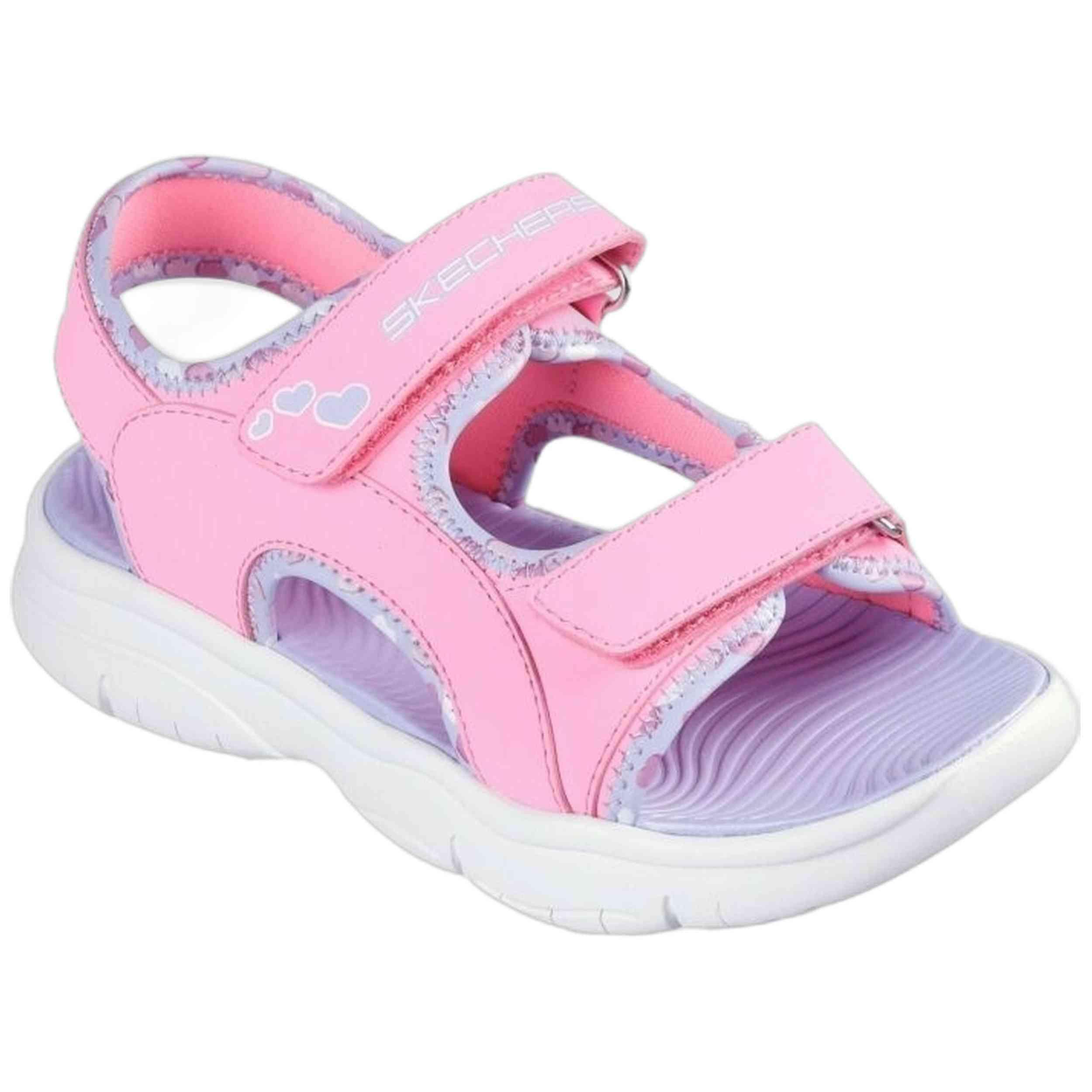 Sandali Skechers modello 303049LHPLV per unisex ragazzi 3/5