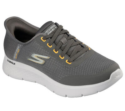 Skechers GOwalk Flex Netro 216332 BRN Slip-Ins Uomo Scarpe Comode Marroni EU 43