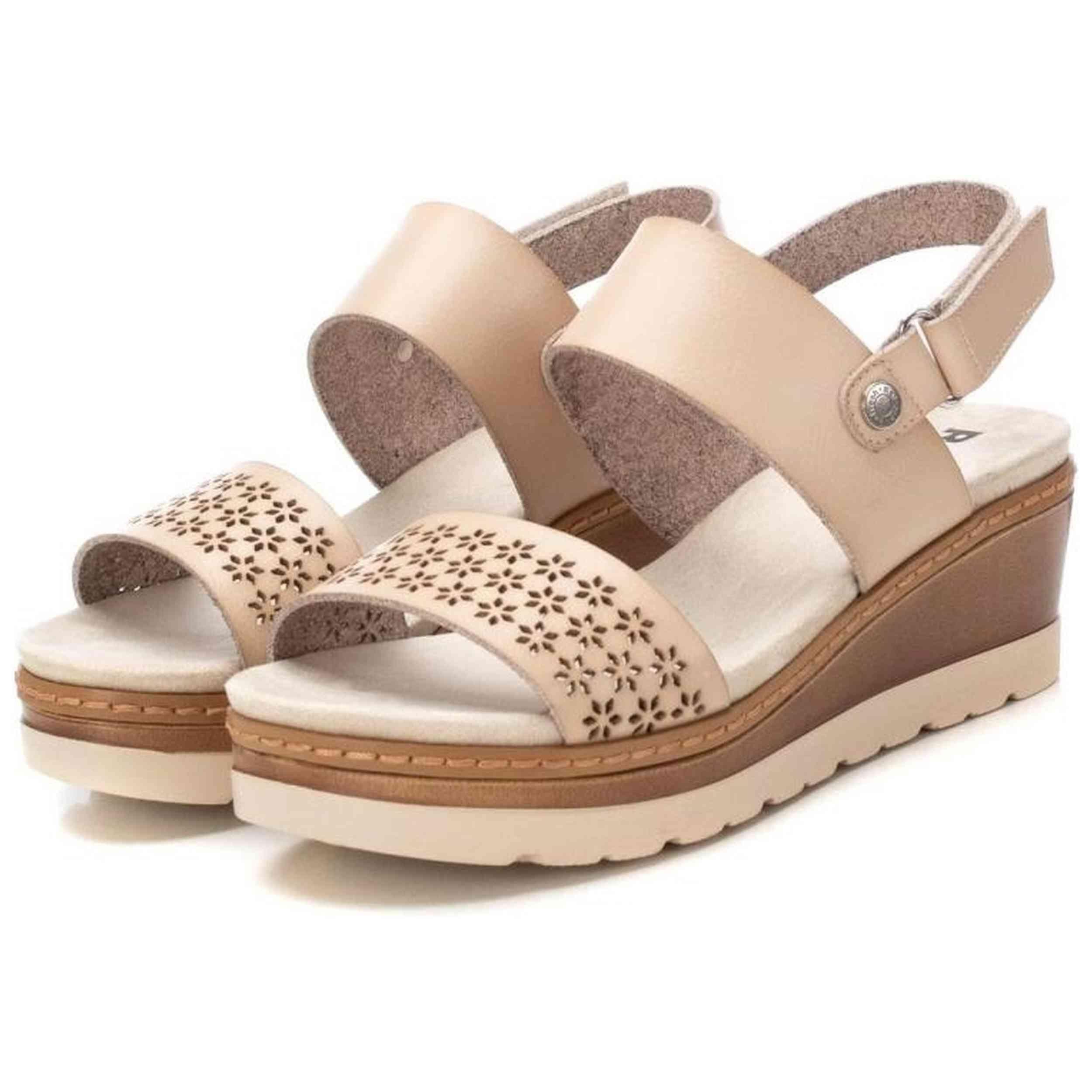 Sandales Xti modèle 172681-BEIGE pour femmes 4/5