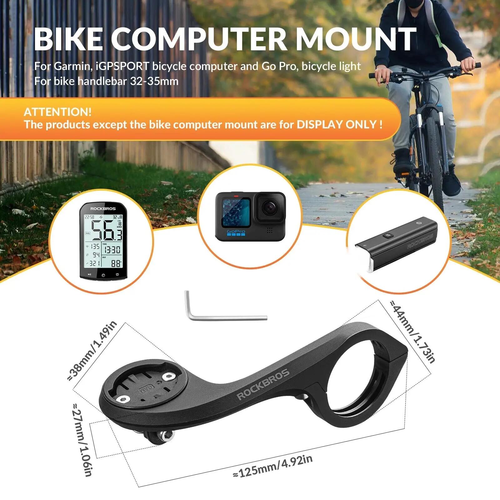 Suport ghidon pentru computer GPS IGS/Garmin, lampă şi GoPro 7/7