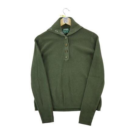 Second life - Damski sweter w kolorze khaki - Stan dobry