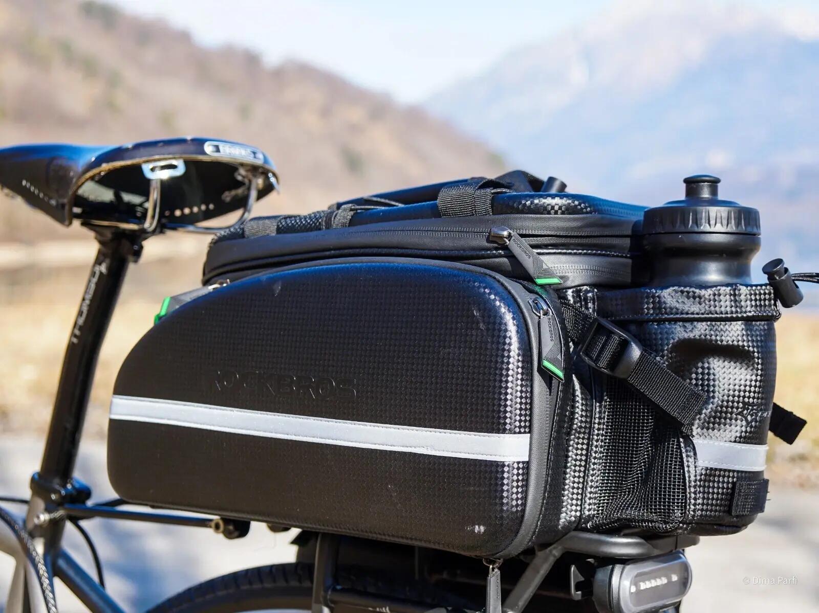 ROCKBROS Geantă pannier pentru portbagaj 9-12L, negru 2/7