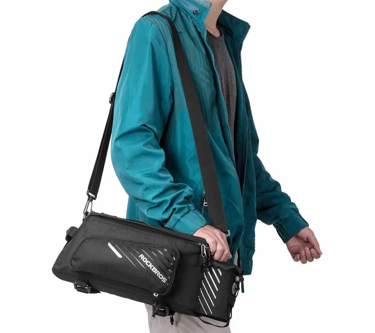 ROCKBROS Geantă pannier pentru portbagaj 9-12L, negru 5/7
