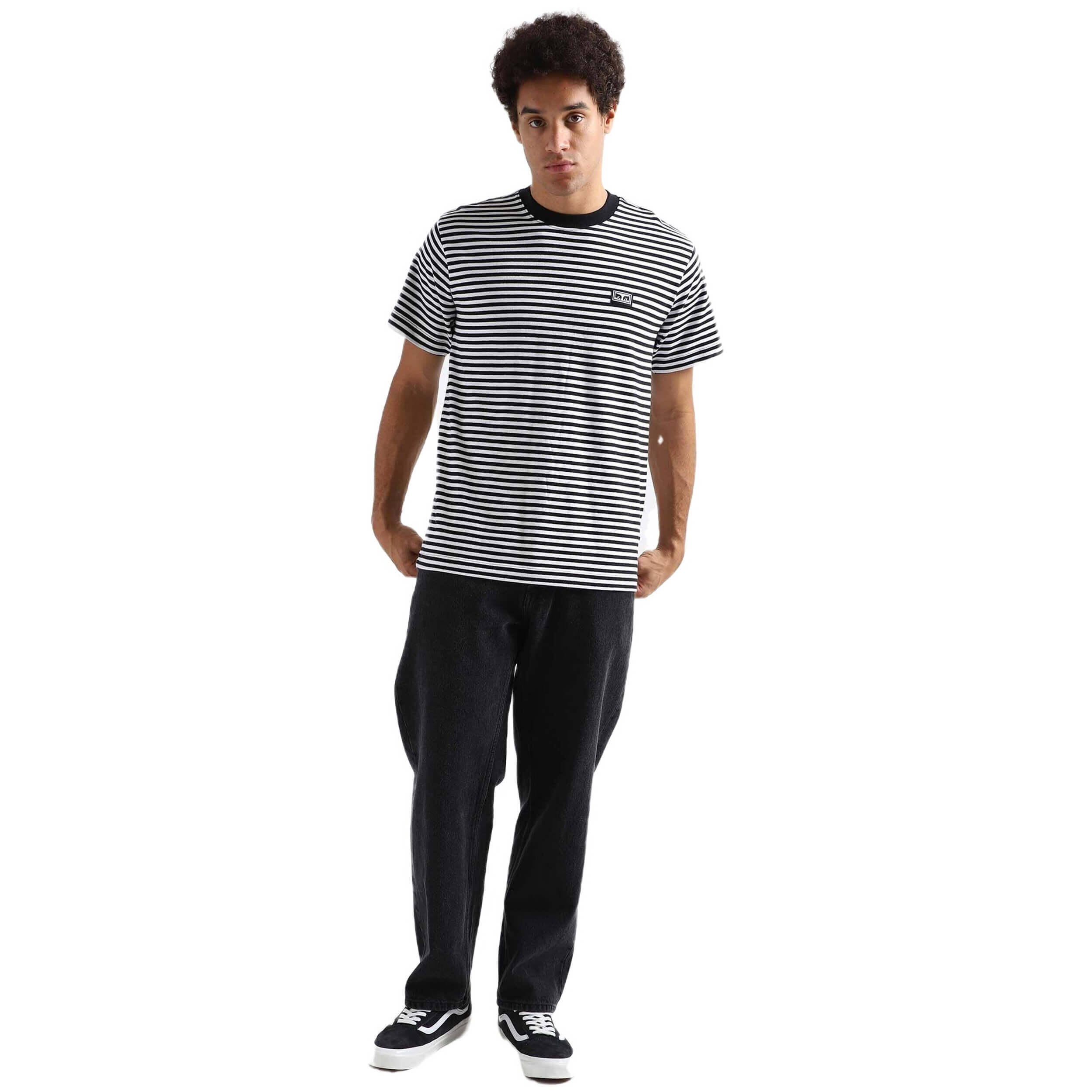 Maglia a maniche corte Obey clothing modello 131080331 per uomini 3/4