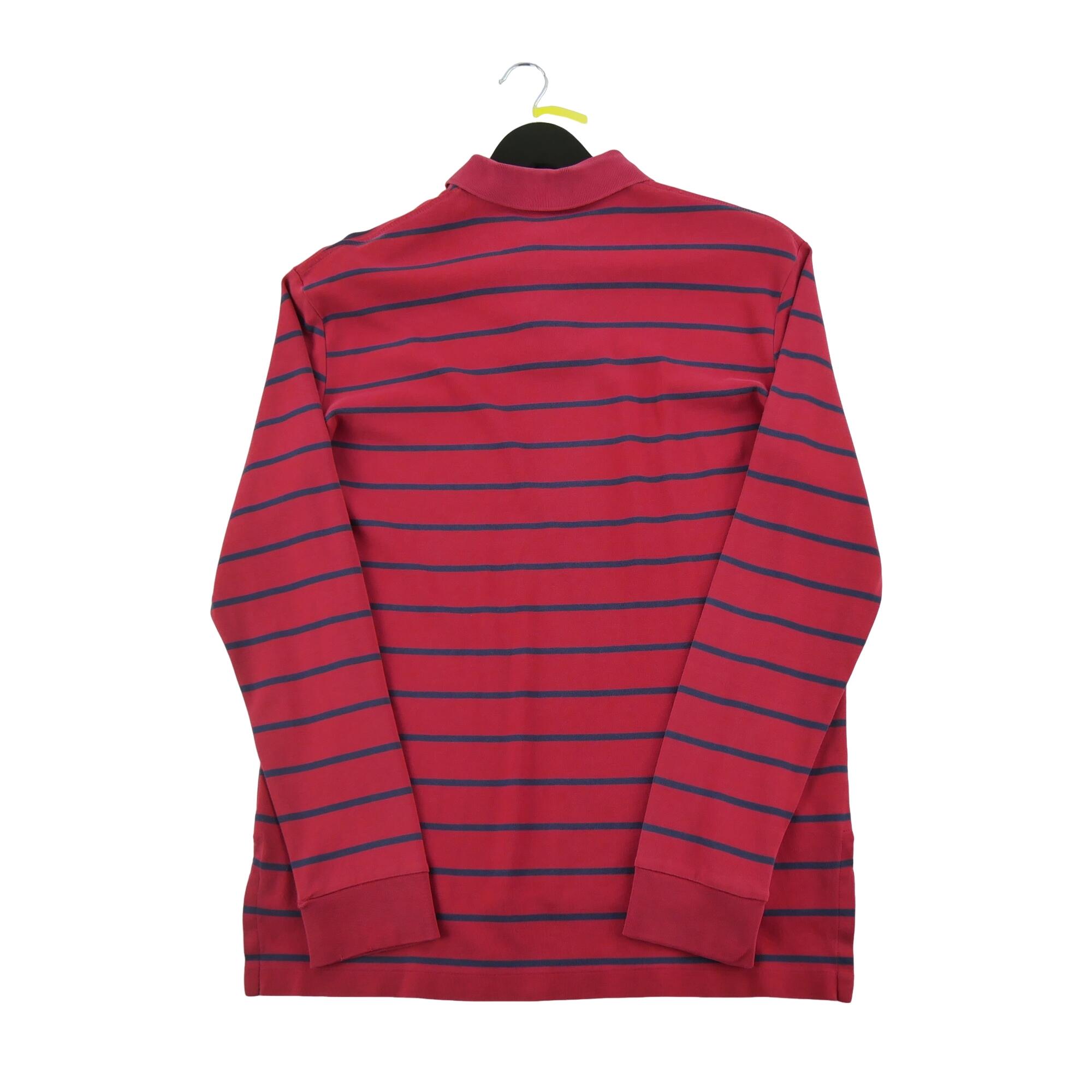 Herren Langarm Polo Rot 2/7