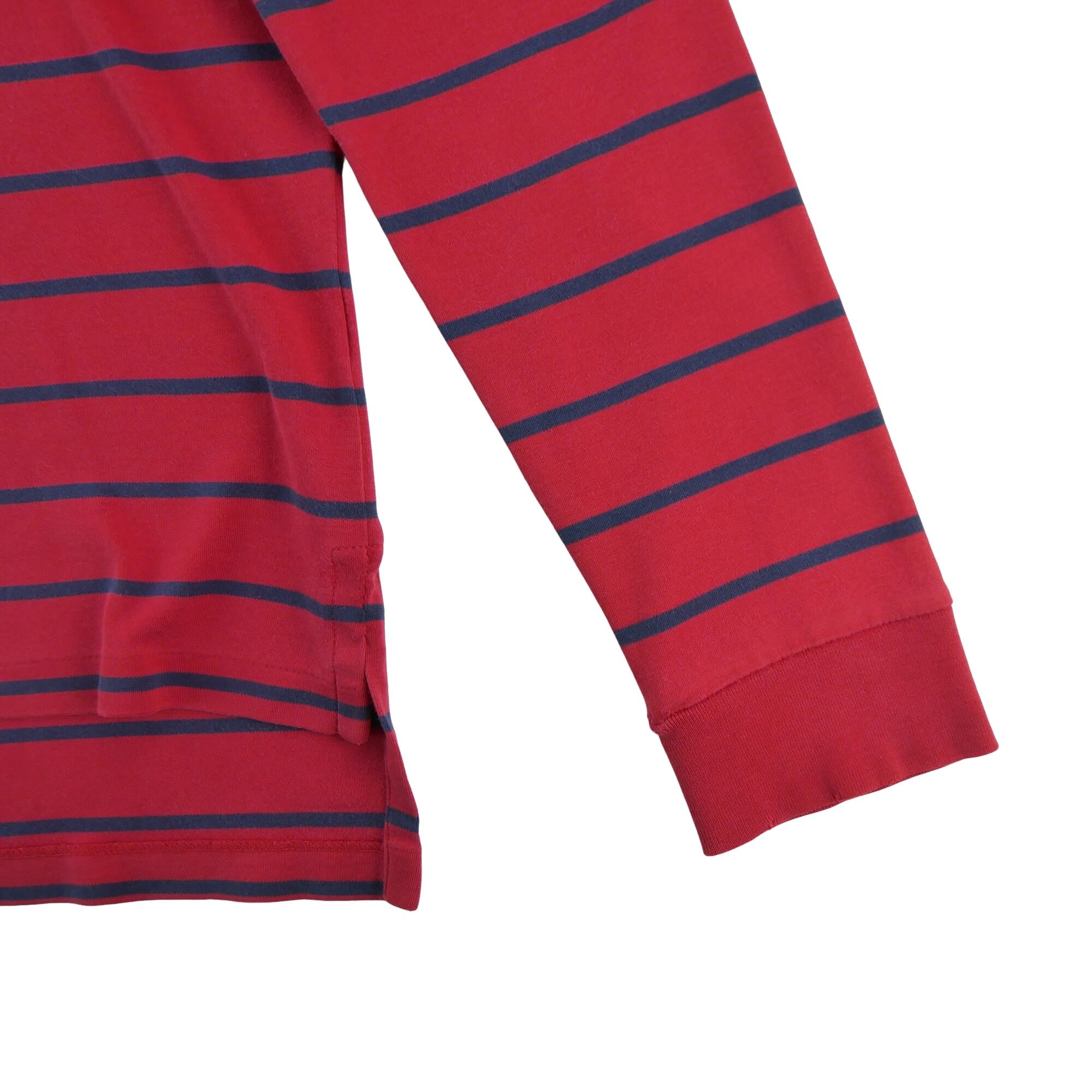 Herren Langarm Polo Rot 4/7