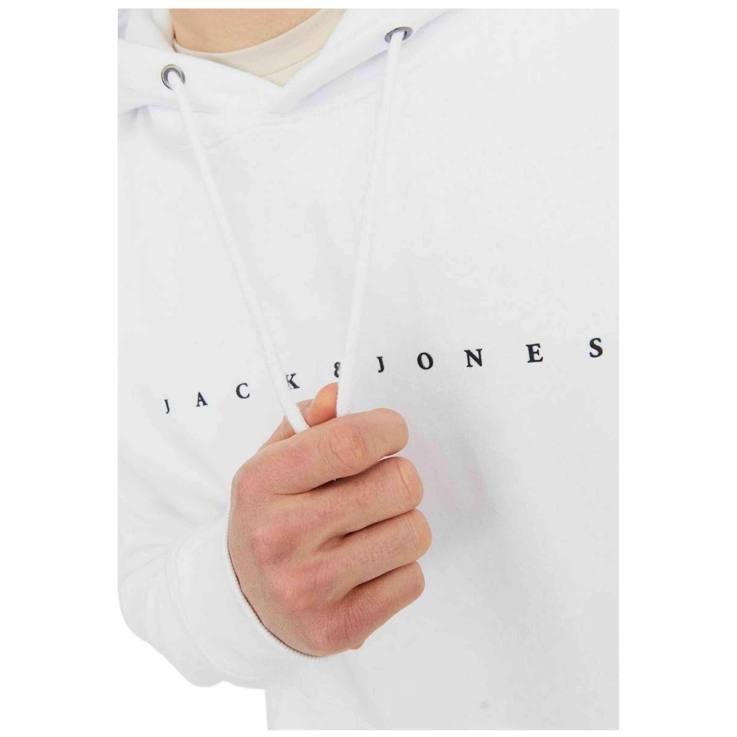 Felpa con cappuccio Jack&jones modello 12233972-WHT per uomini 4/5