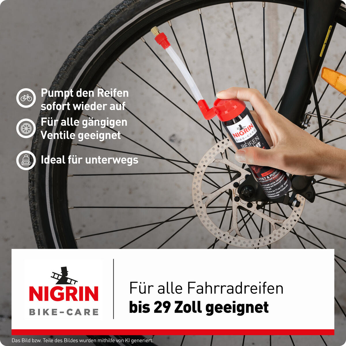 NIGRIN BIKE-CARE E-Bike- und Fahrrad Reifen-Dicht - 75ml 7/7