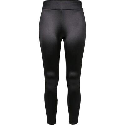 Dames legging urban classics shiny high waist (grandes tailles)