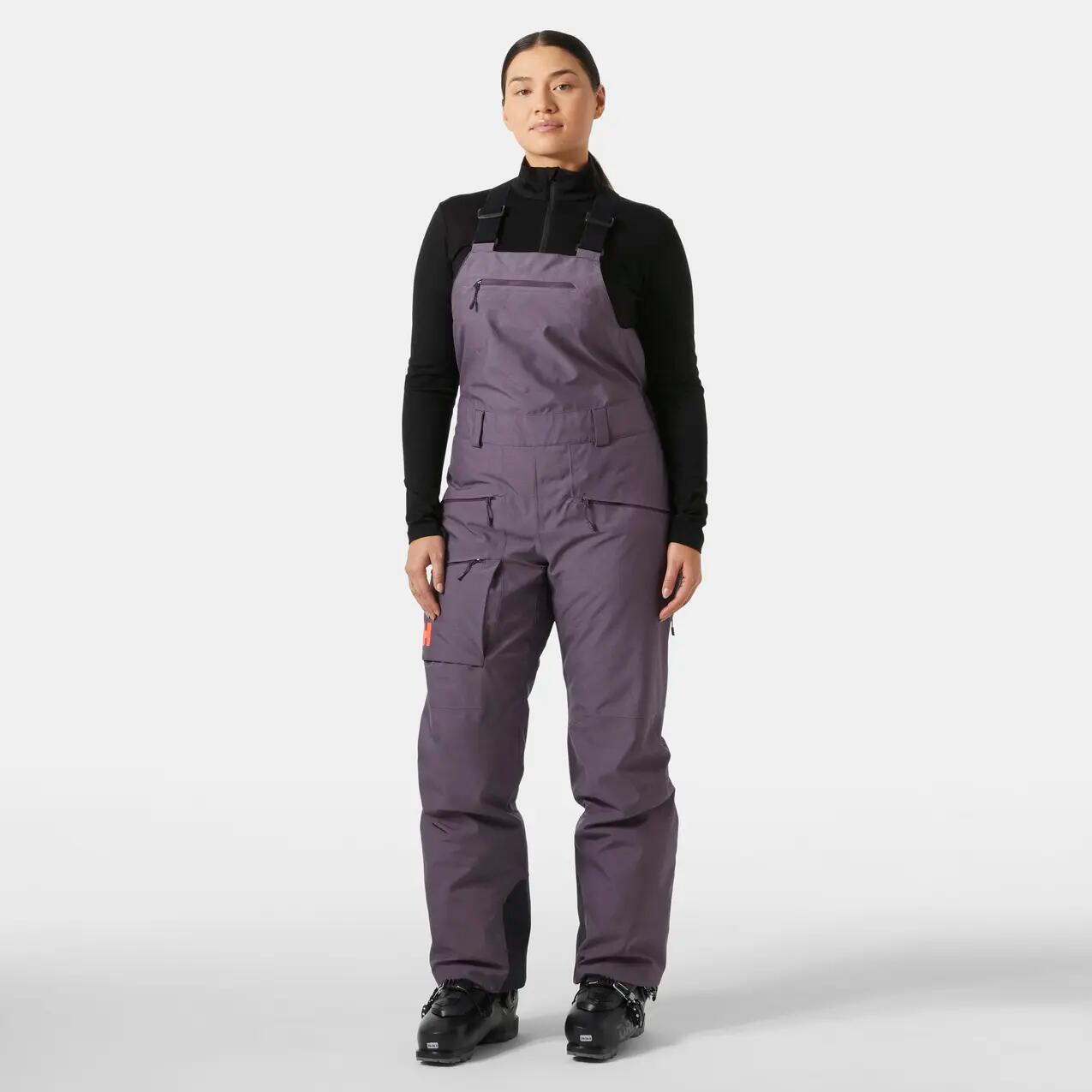 Salopete de esqui com alças para mulher Helly Hansen Powderqueen 2.0 2/7