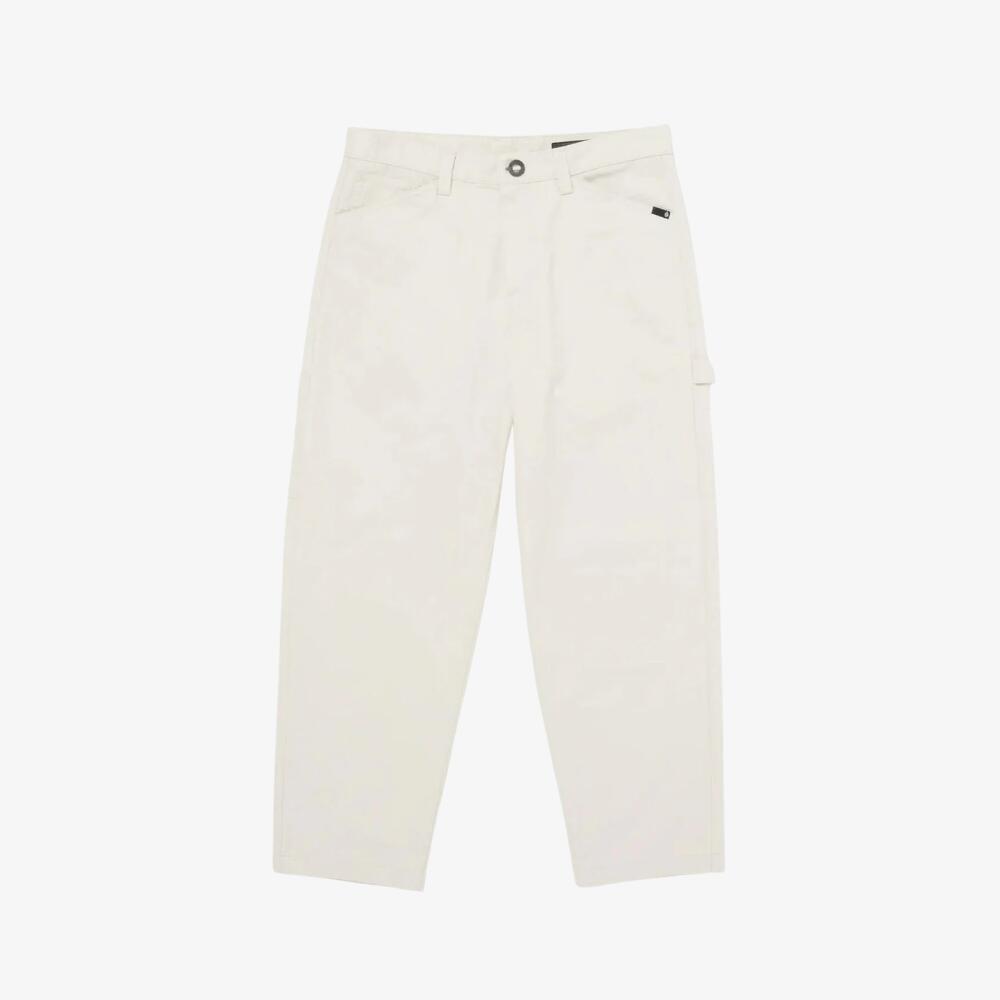 Pantaloni Volcom Kraftsman Jeans alb murdar