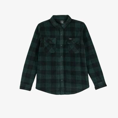Volcom bowered ls overhemd zwart groen