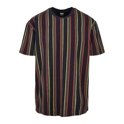 T-shirt urban classics printed oversized retro stripe