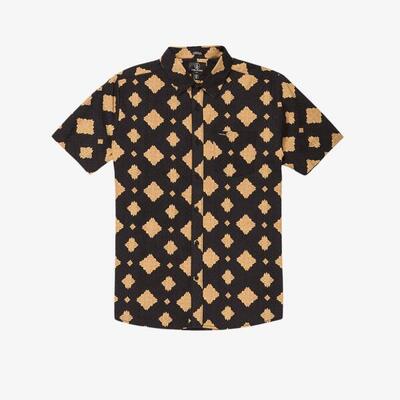 Volcom grit mandala zwart overhemd