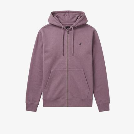 Sweat Volcom Single Stone zippé violet